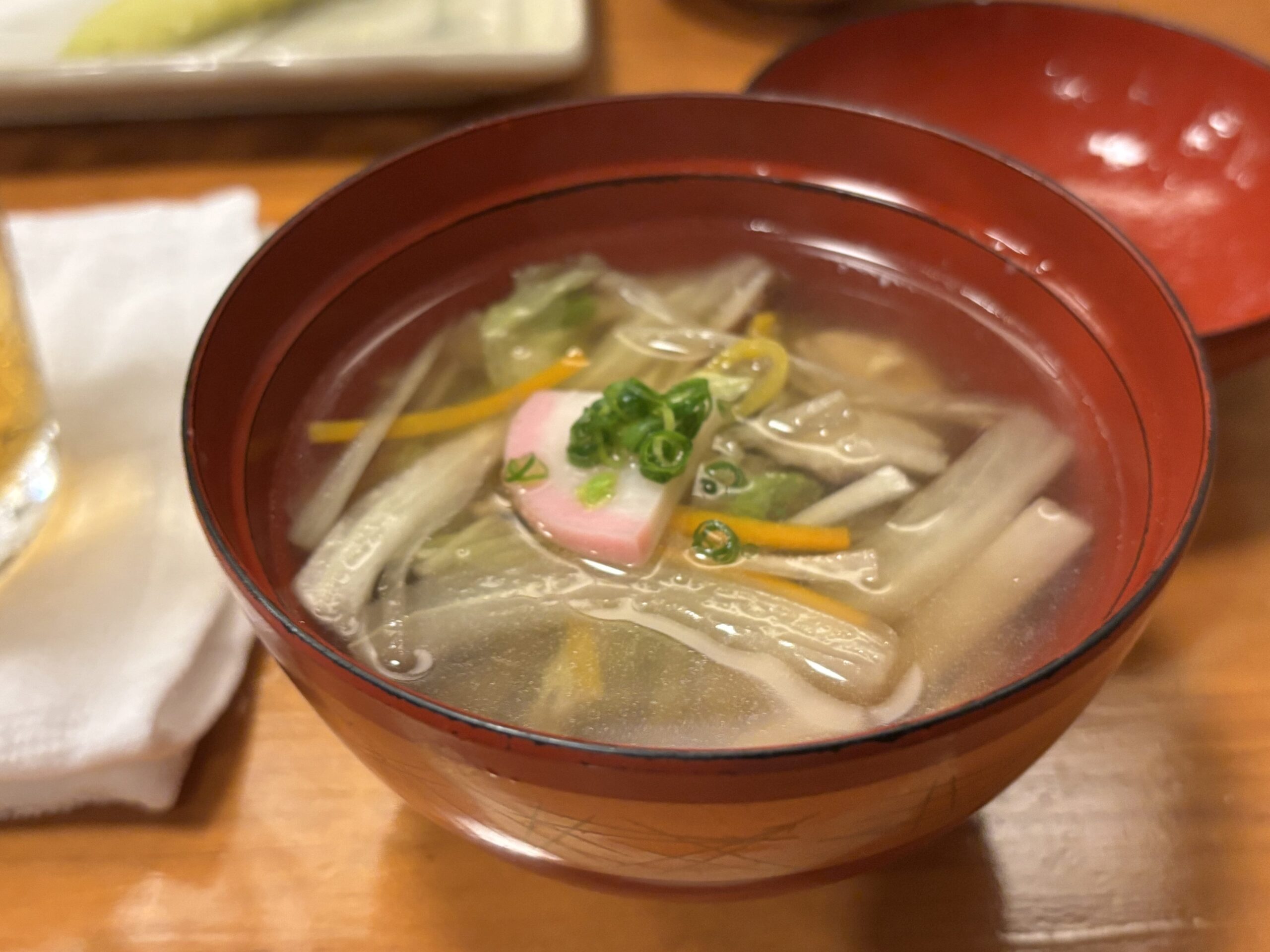 締めのお吸い物